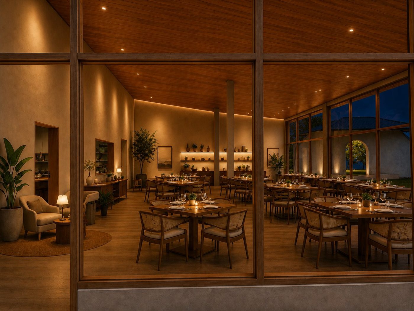 Restaurant, artist's impression